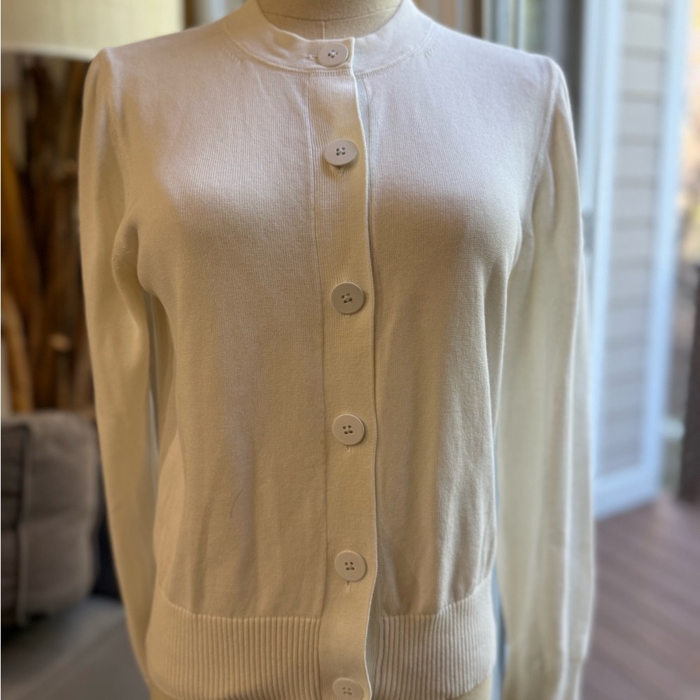 Cream J Crew Cardigan